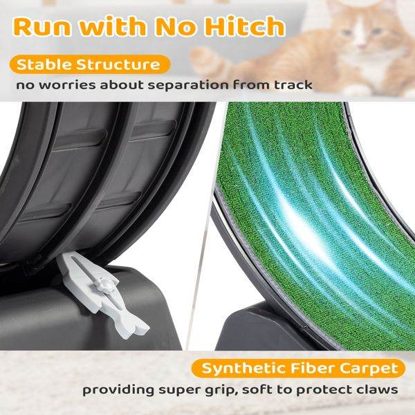 Purrfect Pet Kingdom Cat Treadmill Wheel for Active Cats Purrfect Pet Kingdom