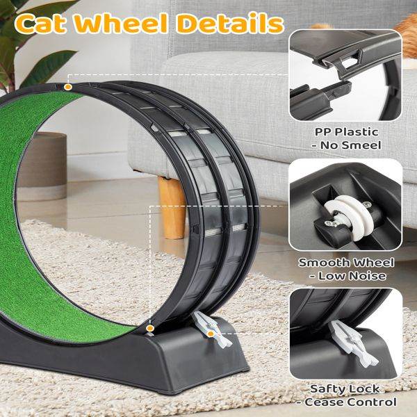 Purrfect Pet Kingdom Cat Treadmill Wheel for Active Cats Purrfect Pet Kingdom