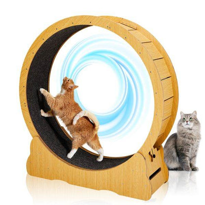 Purrfect Pet Kingdom Cat Treadmill with Wooden Frame as picture Purrfect Pet Kingdom