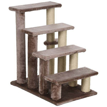 Purrfect Pet Kingdom Cat Tree for Indoor Cats - Plush Steps as picture Purrfect Pet Kingdom