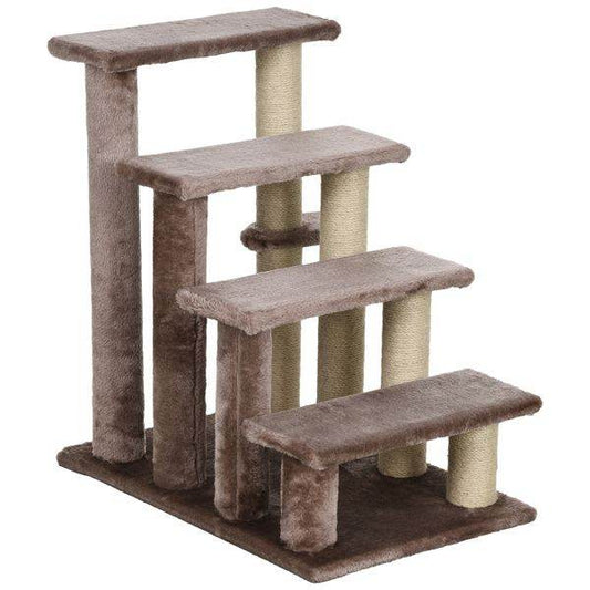 Purrfect Pet Kingdom Cat Tree for Indoor Cats - Plush Steps as picture Purrfect Pet Kingdom