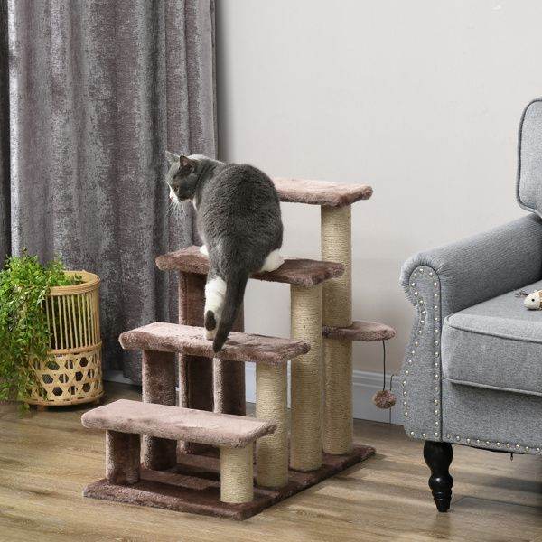 Purrfect Pet Kingdom Cat Tree for Indoor Cats - Plush Steps Purrfect Pet Kingdom