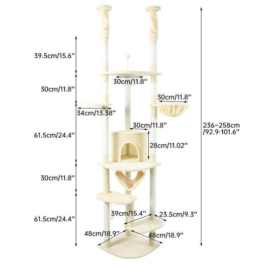 Purrfect Pet Kingdom Cat Climbing Furniture for Large Cats Purrfect Pet Kingdom
