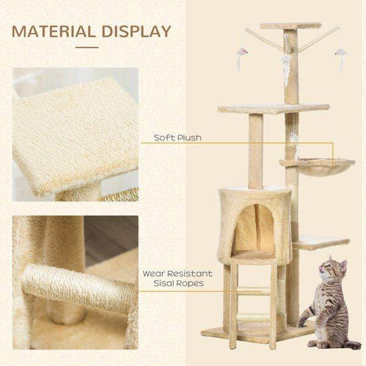 Purrfect Pet Kingdom Deluxe Cat Tree - Lightweight & Space Saving Purrfect Pet Kingdom