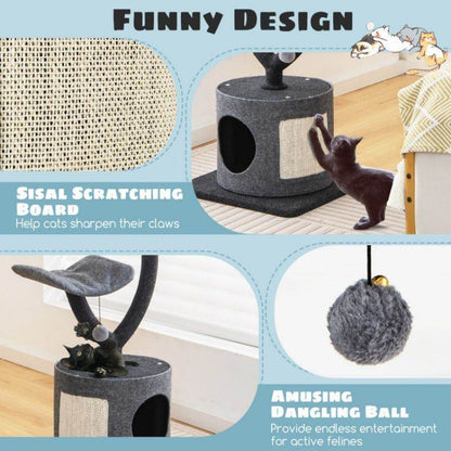 Purrfect Pet Kingdom Cat Tree with Sisal Posts & Cozy Perches 🚀 Purrfect Pet Kingdom