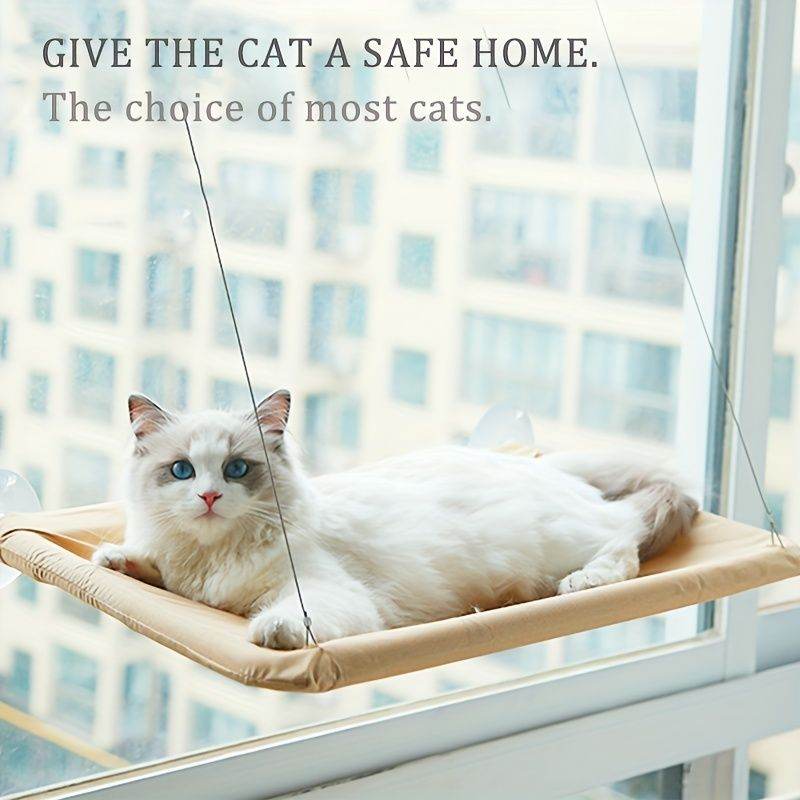Purrfect Pet Kingdom Cat Window Bed for Large Cats - Black Purrfect Pet Kingdom