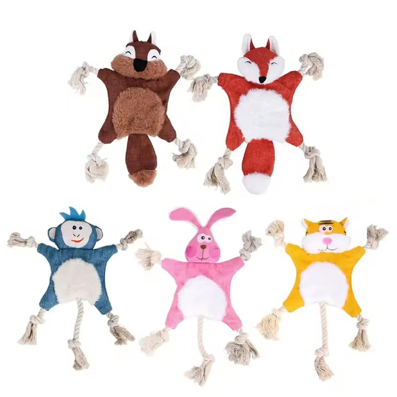 Purrfect Pet Kingdom Dog Toys, Stuffed, Chewing, Plush, Squeaky Animal Pet Toys, (Tiger) - Premium Dog Toys