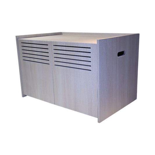 Modern Wooden Cat House with Scratching Pad , Cat Litter Box