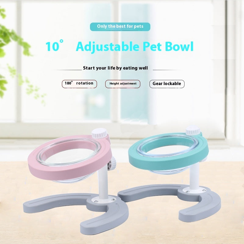 Adjustable Elevated Pet Bowl Non Slip Feeder for Dogs and Cats