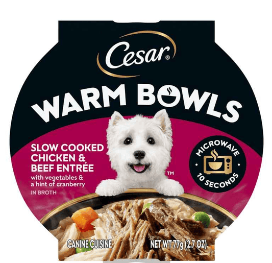 Cesar Warm Bowls Premium Dog Meals with Vegetables Cesar Warm Bowls Wet Dog Food Purrfect Pet Kingdom