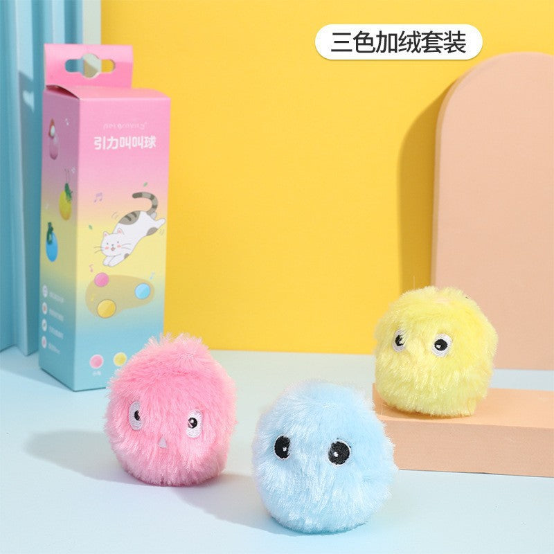 Interactive Ball Smart Cat Toys, Plush Electric Catnip