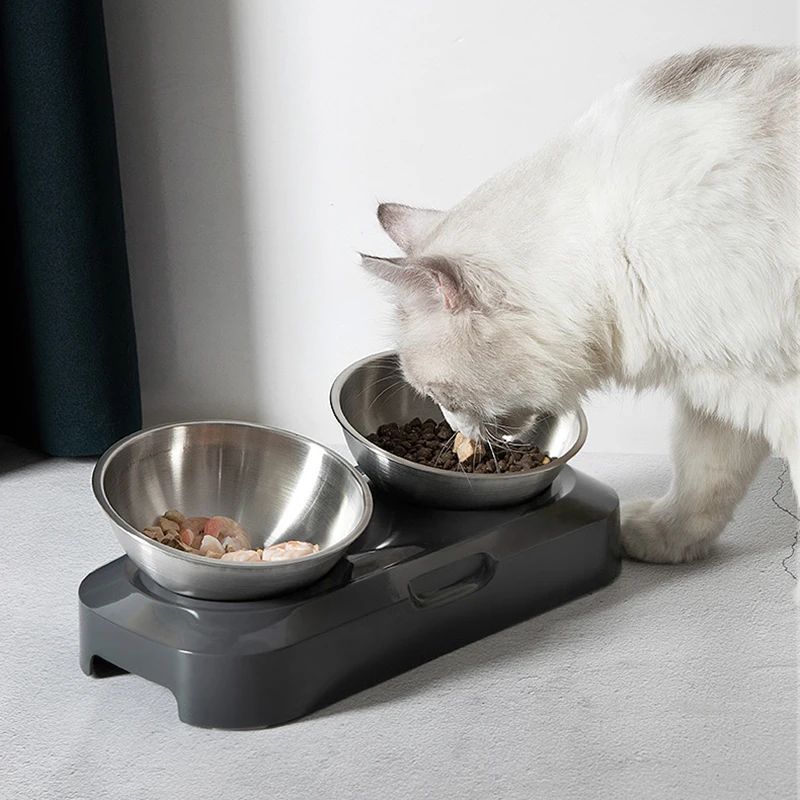 Easy To Clean Stainless Steel Cat Bowl Dog Food And Water