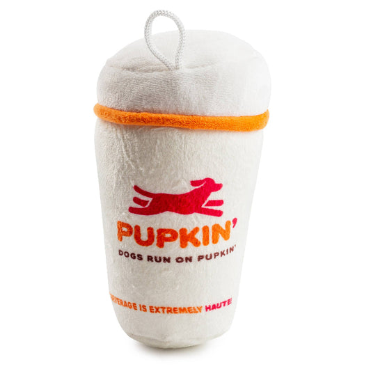 Pupkin' Donuts Hot Coffee Plush Dog Toy
