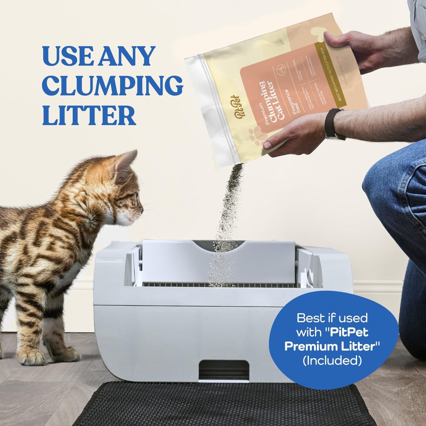 Cat Litter Box Self Cleaning Automatic Wide Opening Smart 🐱