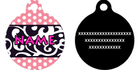 Chantilly Pink HD Dog ID Tag