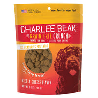 Charlee Bear Grain Free Crunch Beef & Cheese Dog Treats (8oz)