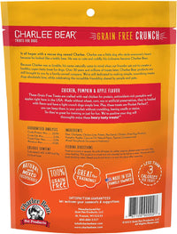 Charlee Bear Grain Free Crunch Chicken, Pumpkin & Apple Dog Treats (8oz)