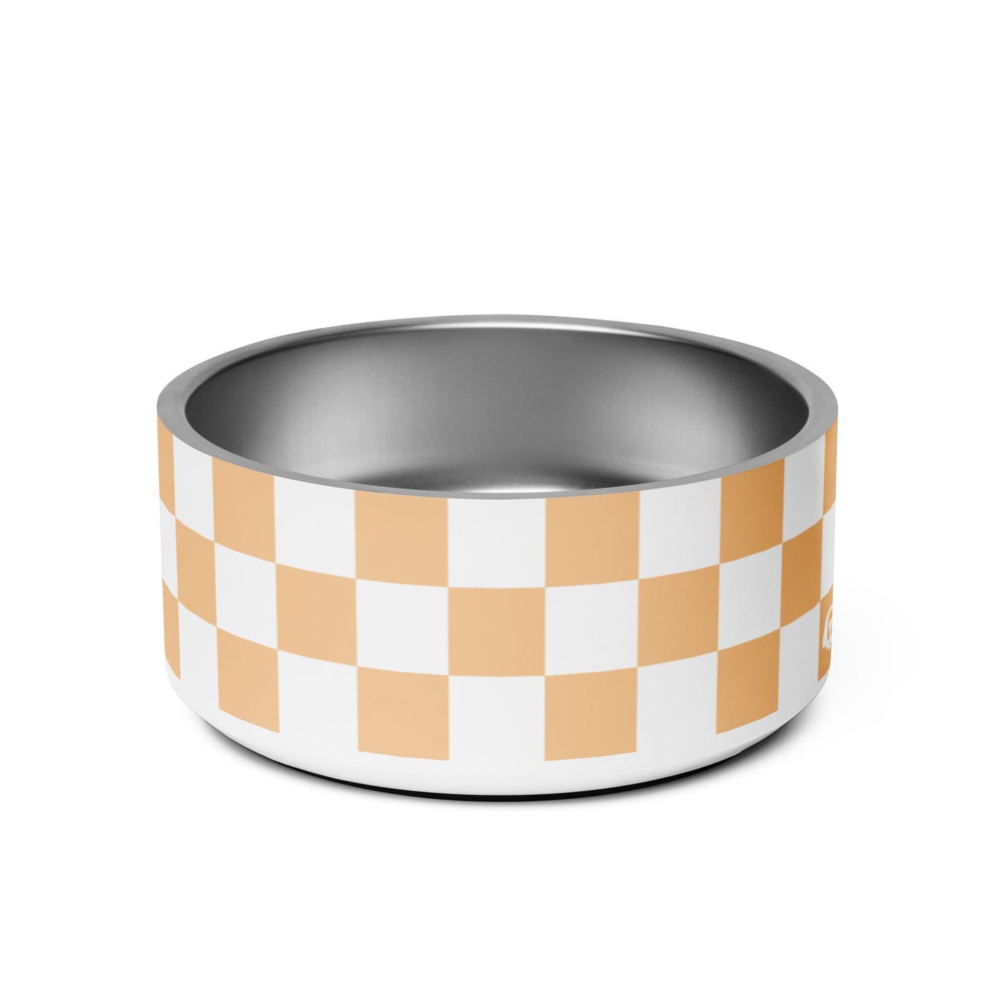 Checker Peaches 32oz Dog Bowl - Dog Bowls & Feeders - Wuforia