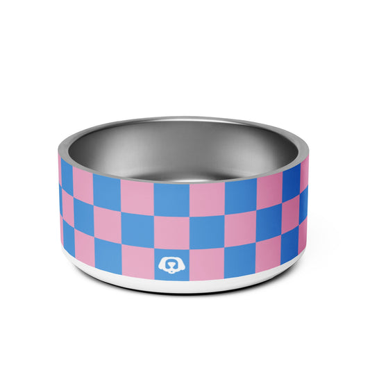 Checker Retro Shade 32oz Dog Bowl - Dog Bowls & Feeders - Wuforia - Default Title - 6132564_16786