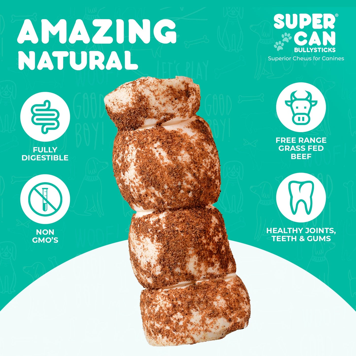 Liver Dusted Cheek Rolls Dog Chews 3-5 Inch 10 Pack 🥩