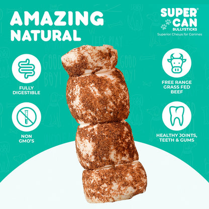 Liver Dusted Cheek Rolls Dog Chews 3-5 Inch 10 Pack 🥩