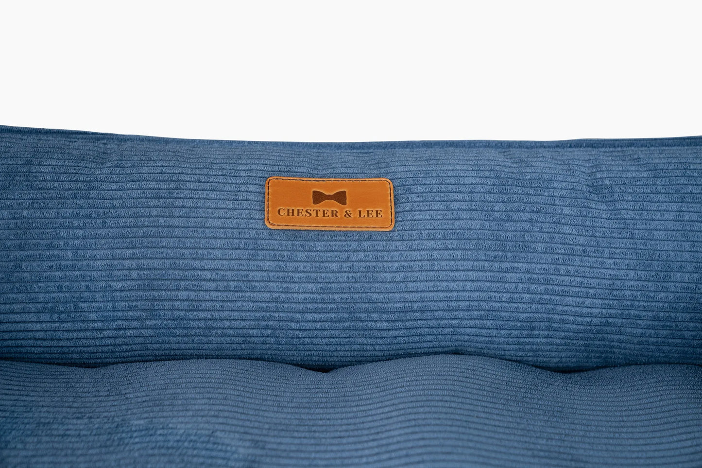 Chester & Lee - Chester & Lee | Fancy Corduroy Sleeper Dog Bed Blue - Dog Beds