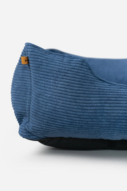 Chester & Lee - Chester & Lee | Fancy Corduroy Sleeper Dog Bed Blue - Dog Beds