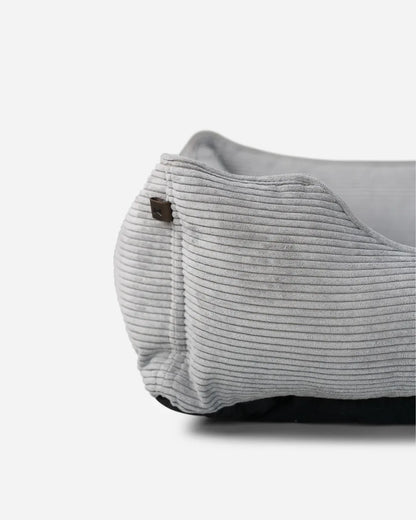 Chester & Lee - Chester & Lee | Fancy Corduroy Sleeper Dog Bed Gray - Dog Beds