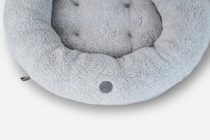 Chester & Lee - Chester & Lee | Furry Gray Donut Dog Bed - Dog Beds