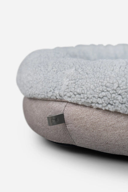 Chester & Lee - Chester & Lee | Furry Gray Donut Dog Bed