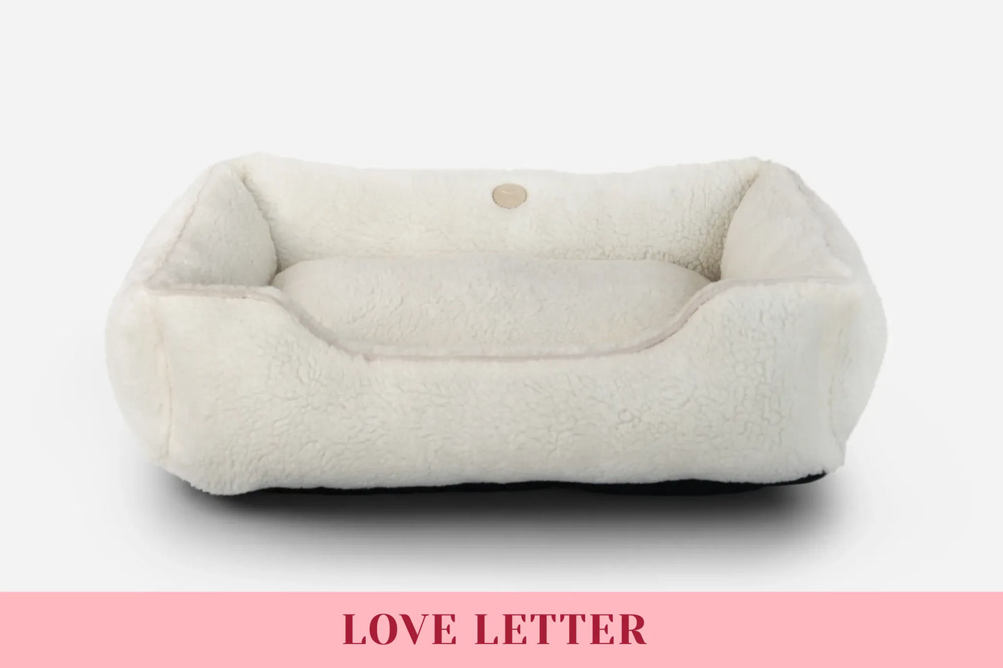 Chester & Lee - Furry Sleeper Dog Bed Beige