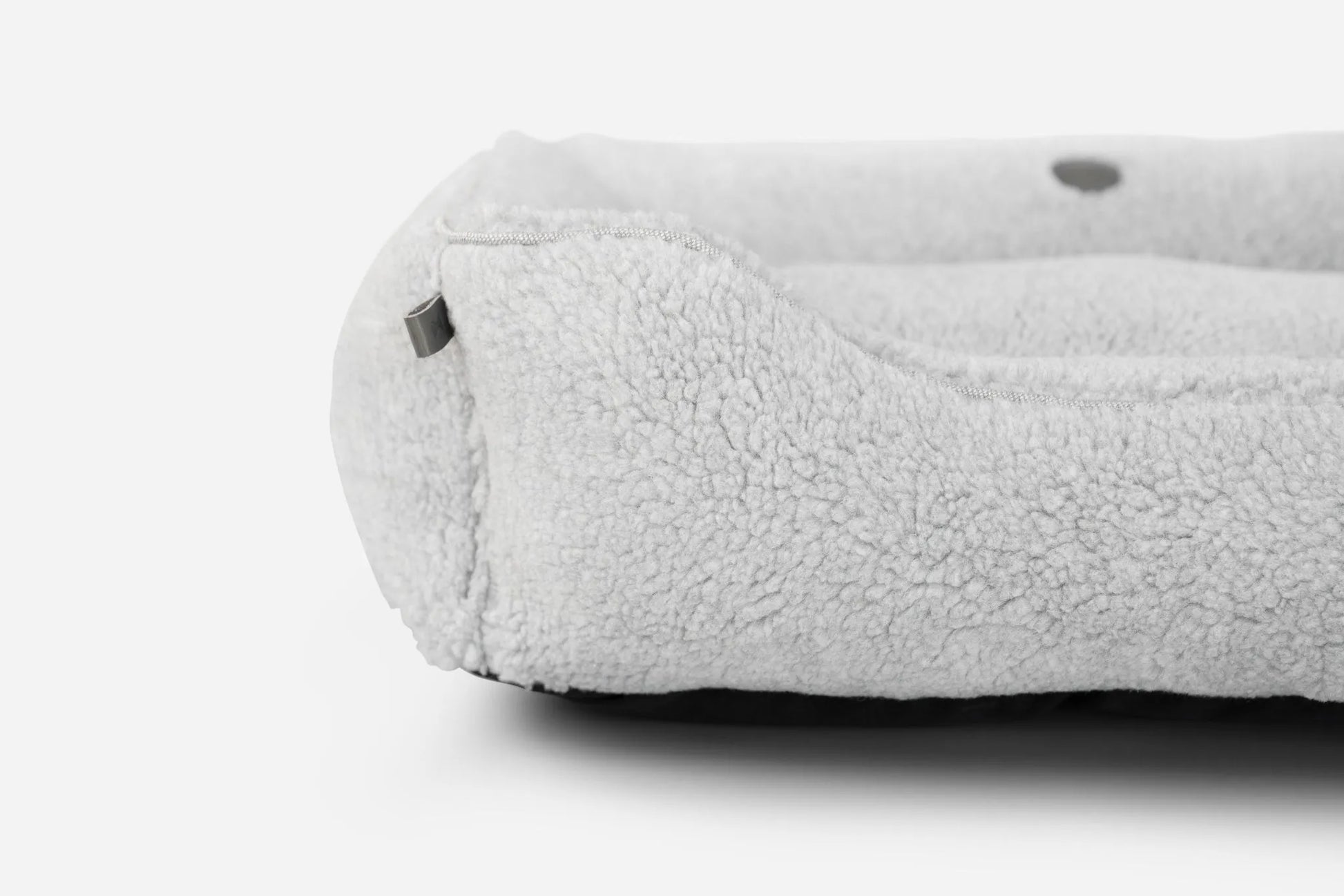 Chester & Lee - Furry Sleeper Dog Bed Gray - Bolster Beds