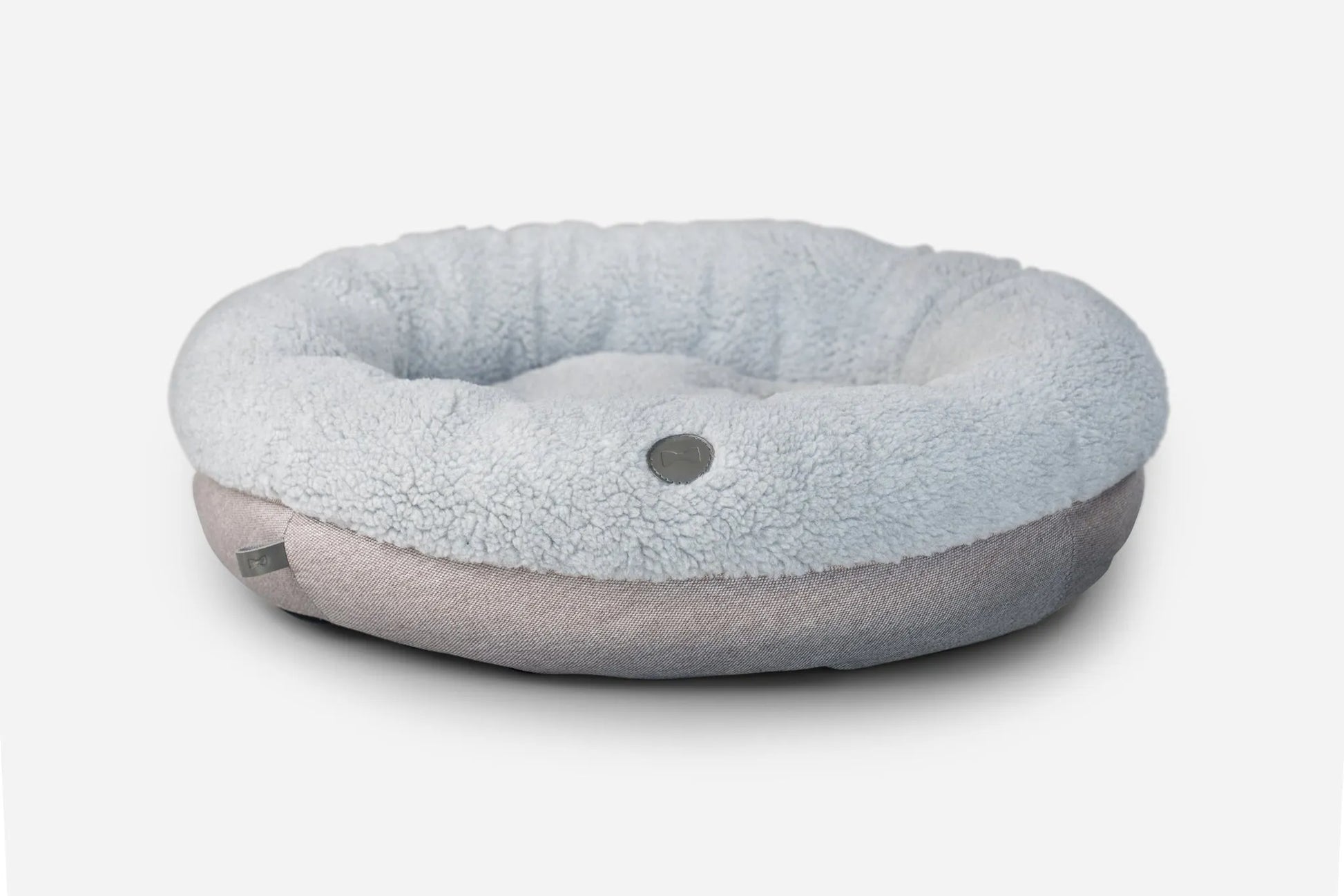 Chester & Lee - Purrfect Pet Kingdom Furry Donut Dog Bed - Gray - Beds