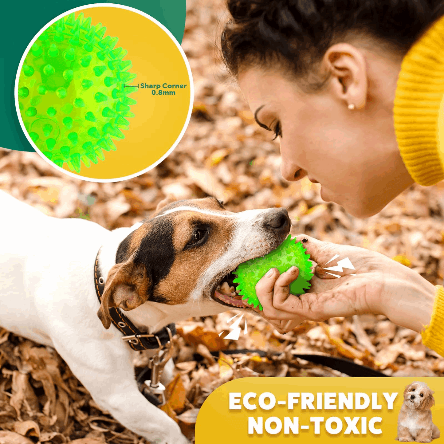 Dog Treats 2 5 Squeaky Interactive Dog Balls for Puppy Teeth