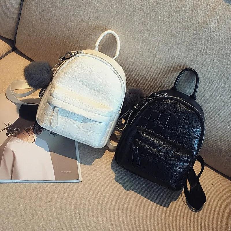 Chic Mini Leather Backpack
