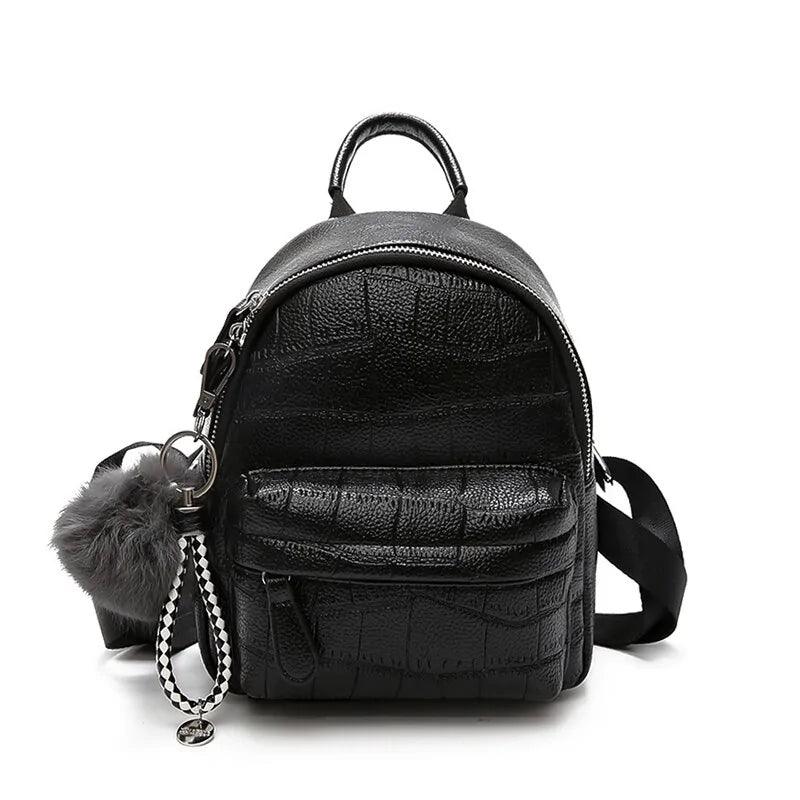 Chic Mini Leather Backpack