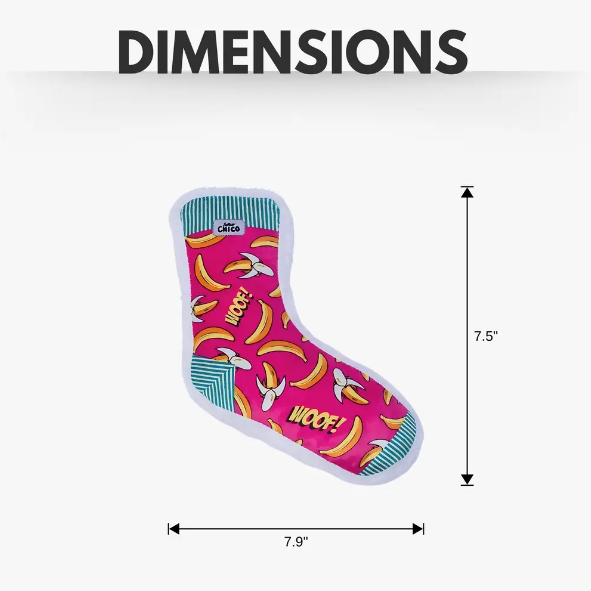 Colorful funny squeaky dog toys for small dogs in banana design for playful pups