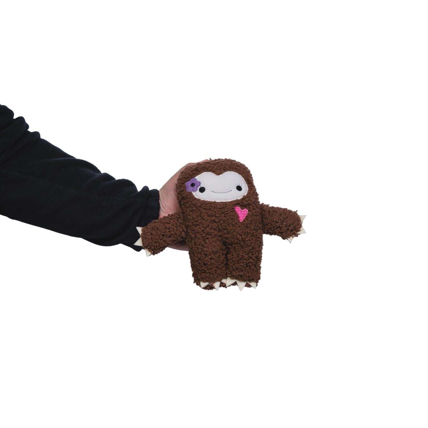 Plush Dog Toy shaped like a sloth with a heart design for playful pets