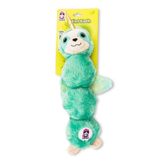 Chic 12 inch Sloth Plush Dog Toy for Aggressive Chewers with Soft and Durable Fabric