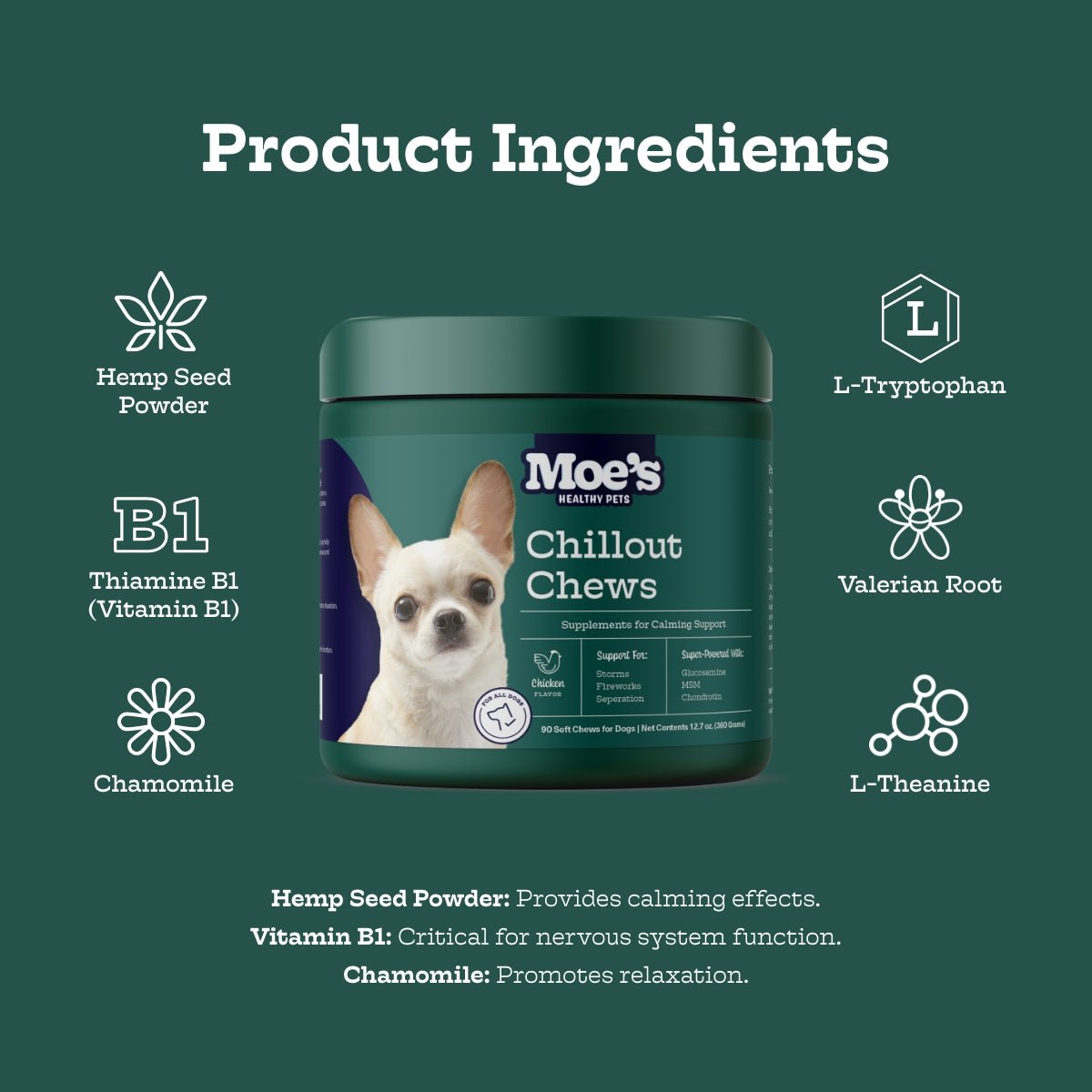 Chillout Chews - Moe's Healthy Pets