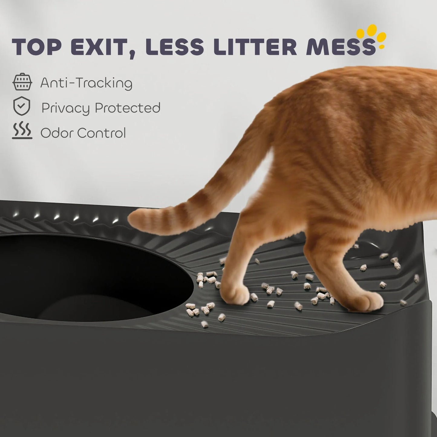 China - XL Stainless Steel Litter Box - Enclosed Pan & Sifting Pedal - Stainless Steel Cat Litter Boxes