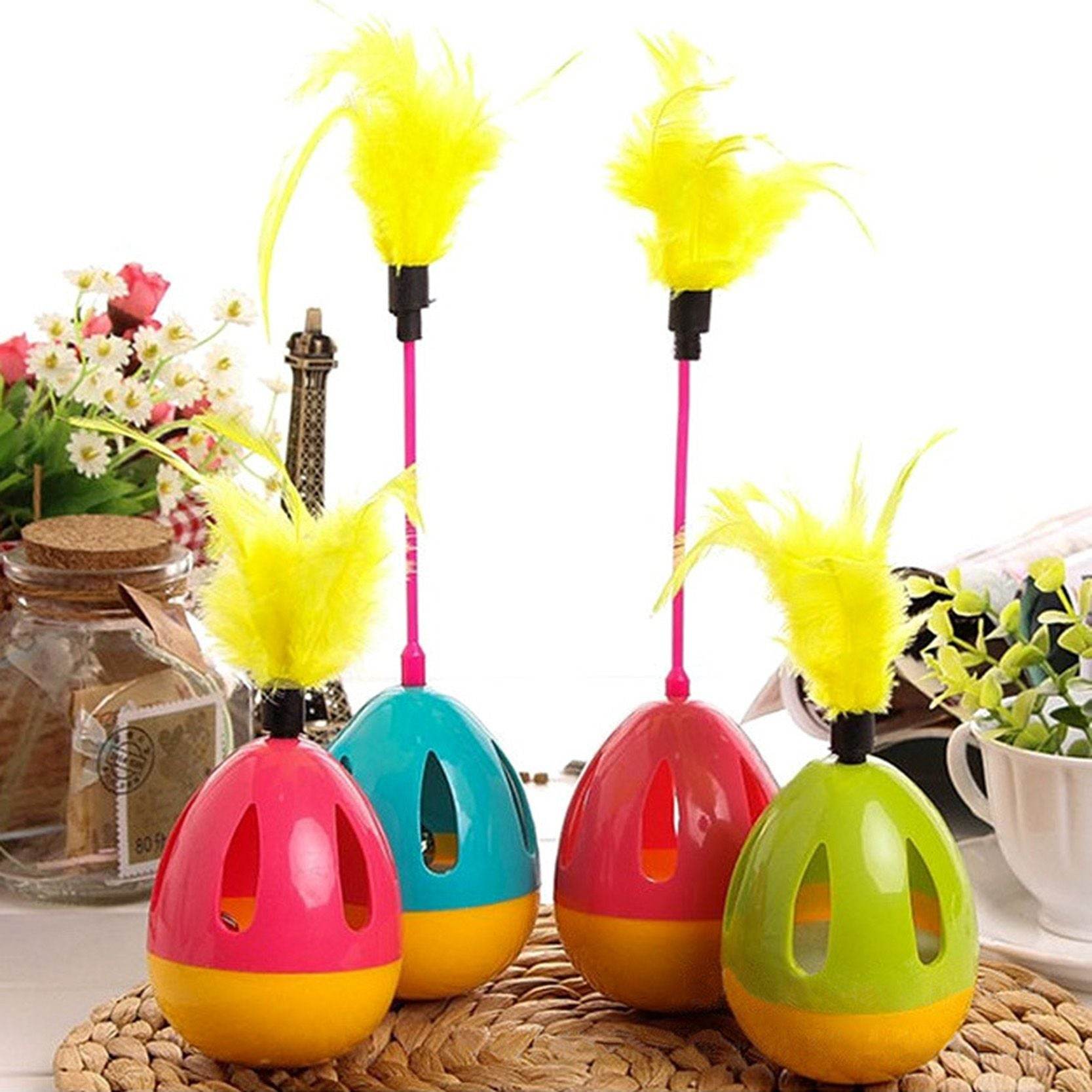 Purrfect Pet Kingdom Chirping Feather Toy for Cats Purrfect Pet Kingdom