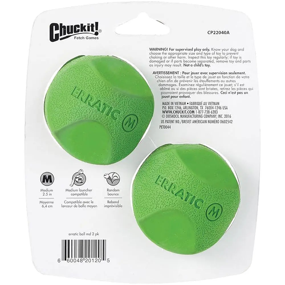 K9 Outdoors Chuck It erratic dog ball pack for interactive play and fetching with dogs