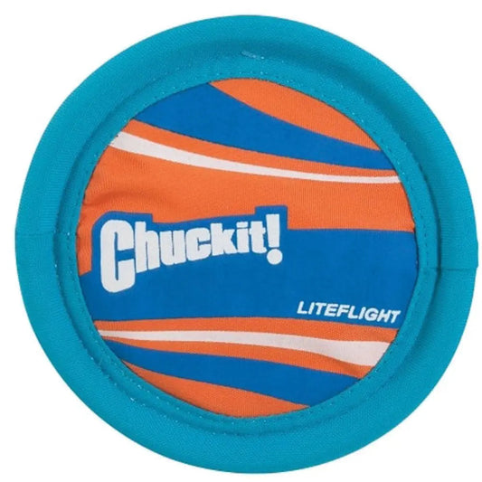 Chuckit Lite Flight dog frisbee with colorful design for fun outdoor playtime with your dog