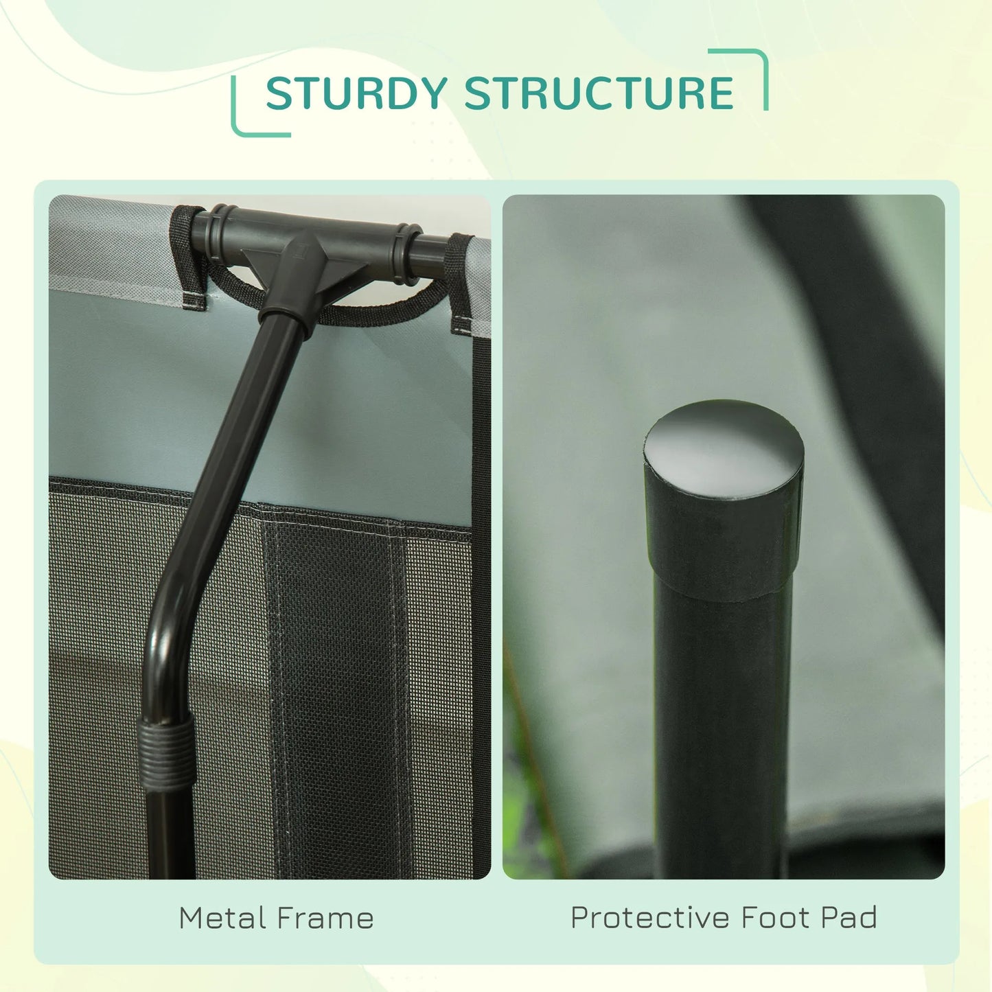 Cj Dropshipping - 36" Elevated Dog Cot with UV Canopy - Blue - Pet Cots