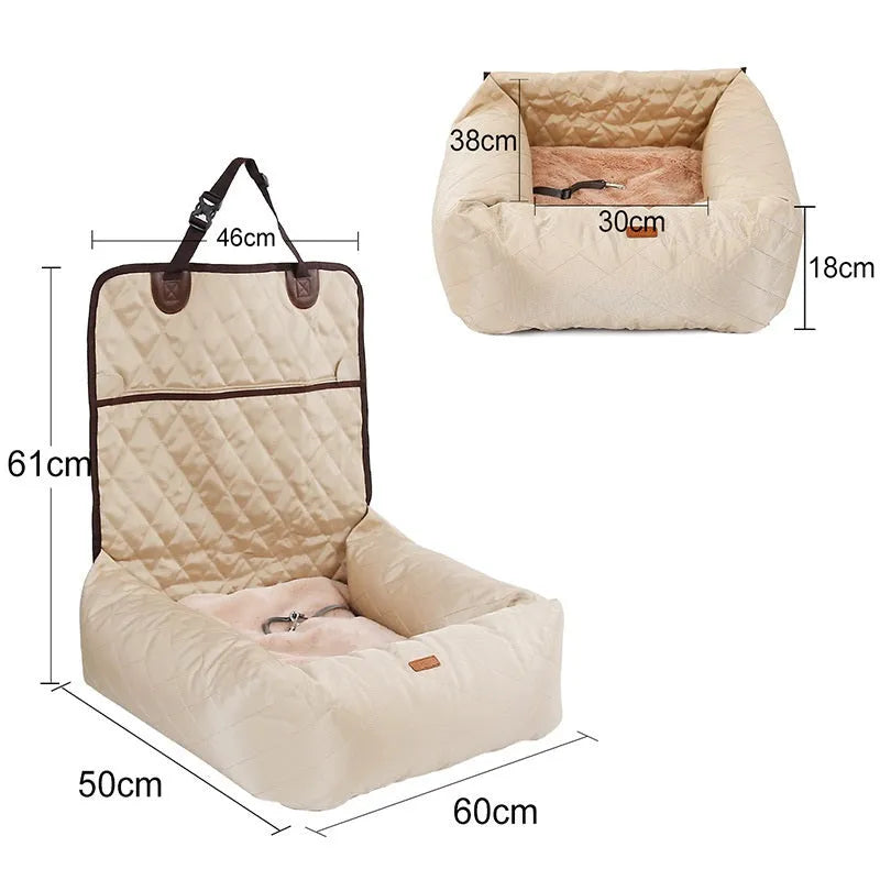 Cj Dropshipping - Console Dog Car Seat - Center Booster for Small Pets 8lbs - Pillow Beds