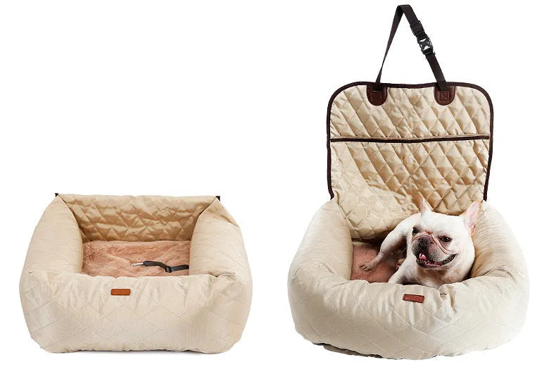 Cj Dropshipping - Console Dog Car Seat - Center Booster for Small Pets 8lbs - Pillow Beds