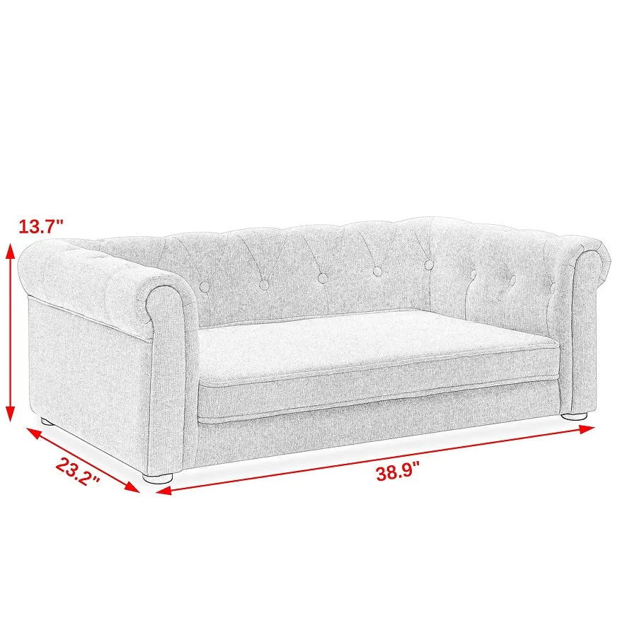 Cj Dropshipping - Elegant Rectangular Pet Bed Suitable For Medium And Large Dogs - 5