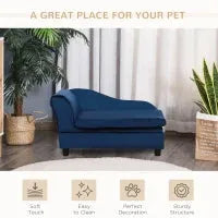 Cj Dropshipping - Luxury Dog Couch - Fancy Pet Sofa with Hidden Storage Gray - 5