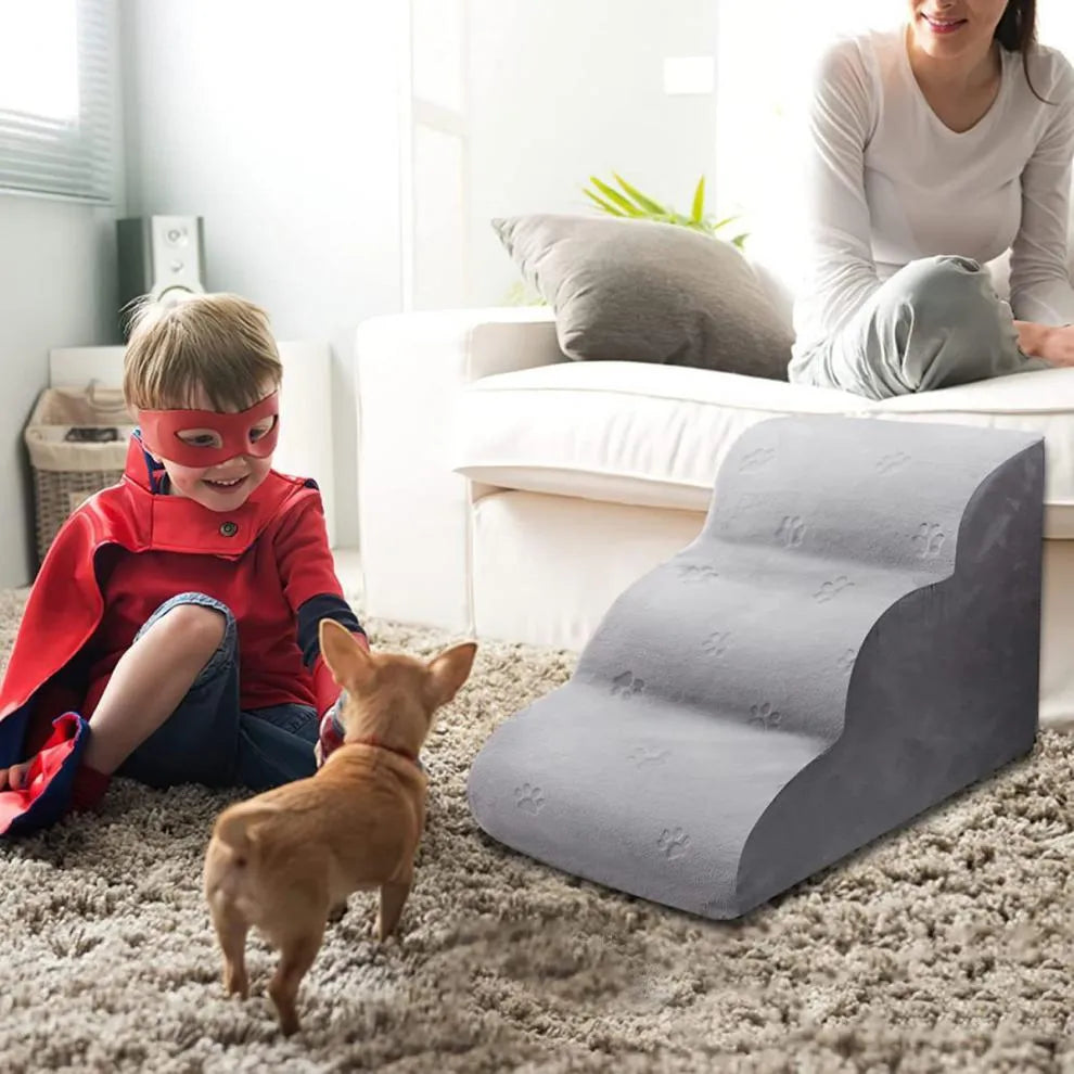 CJ Dropshipping - Pet Step Dog Ladder Bed Non-slip Stairs Removable And Washable Kitten Small Dog Bedside Sofa Pet Supplie...